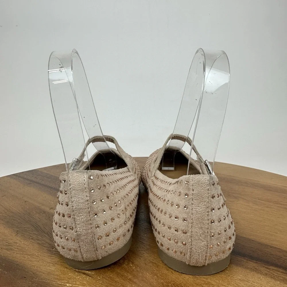 New Big‎ Kids Girls Dolce Vita Beckler Pink Faux Suede Mary Jane Flats Size 2 Y
